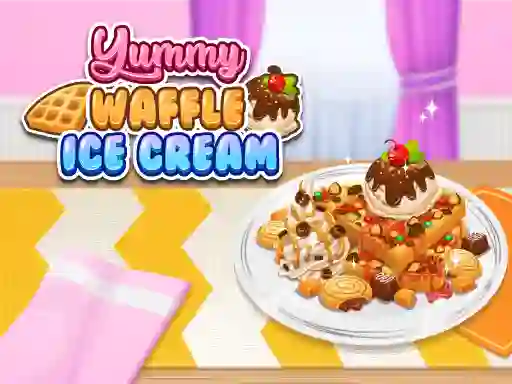 Игра Yummy Waffle Ice Cream онлайн