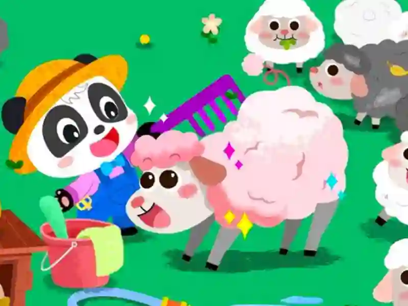 Игра Baby Panda Animal Farm онлайн
