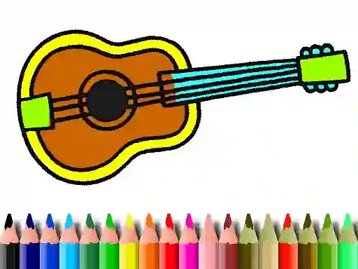Игра Back To School: Music Instrument Coloring Book онлайн