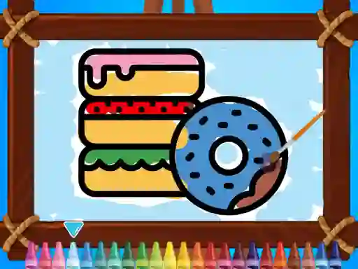 Игра Kids Coloring Bakery онлайн