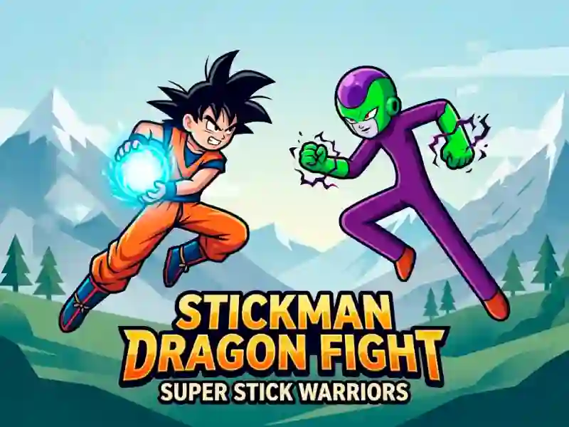 Игра Stickman Dragon Fight - Super Stick Warriors онлайн