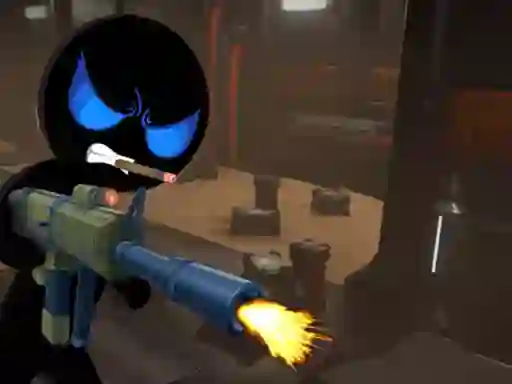 Игра Stickman Armed Assassin Cold Space онлайн