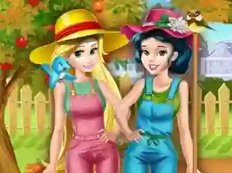 Игра Princesses Working In the Garden онлайн