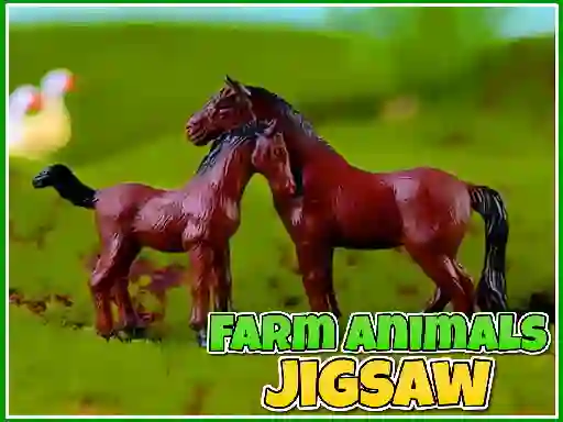 Игра Farm Animals Jigsaw онлайн