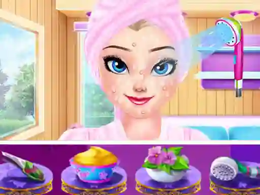 Игра Elsa Holiday Spa Relax онлайн