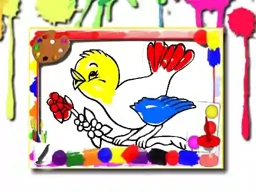 Игра Birds Coloring Book онлайн