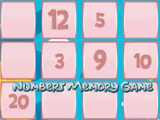 Игра Memory Game With Numbers онлайн