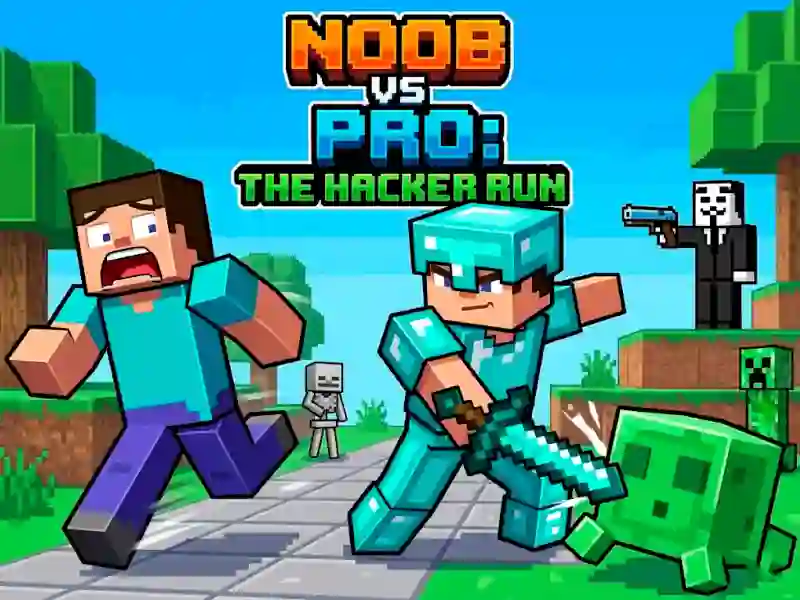 Игра Noob vs Pro Help Hacker danger Hacker онлайн