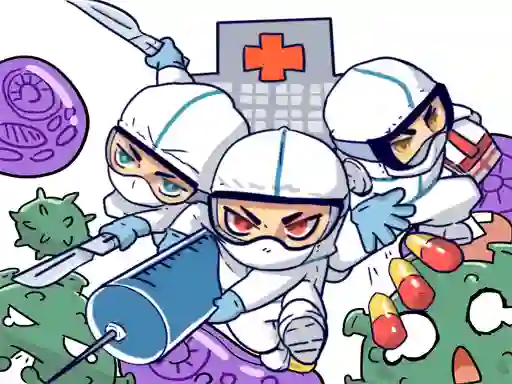 Игра Against Coronavirus Puzzle онлайн