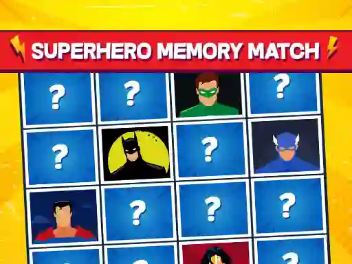 Игра Superhero Memory Match онлайн