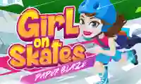 Игра Girl on Skates Paper Blaze онлайн