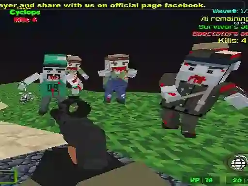 Игра Blocky Combat SWAT Zombie Survival онлайн