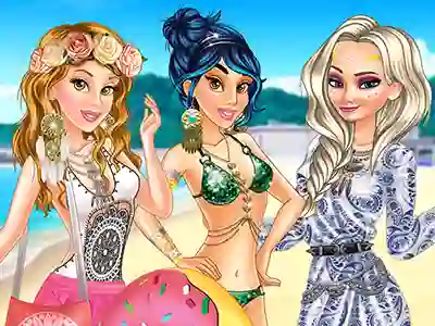 Игра Princesses Boho Beachwear Obsession онлайн