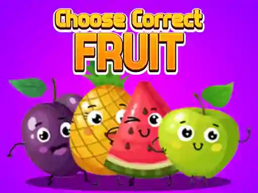 Игра Choose Correct Fruit онлайн