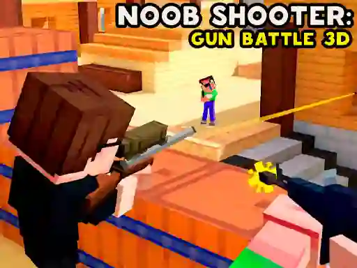 Игра Noob Shooter: Gun Battle 3D онлайн