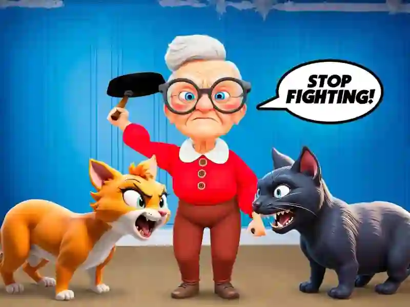 Игра Cat and Granny онлайн