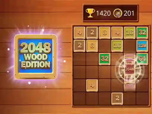 Игра 2048 Wooden Edition онлайн