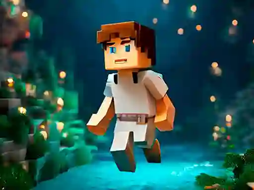 Игра Noobik Parkour in a Cave! онлайн