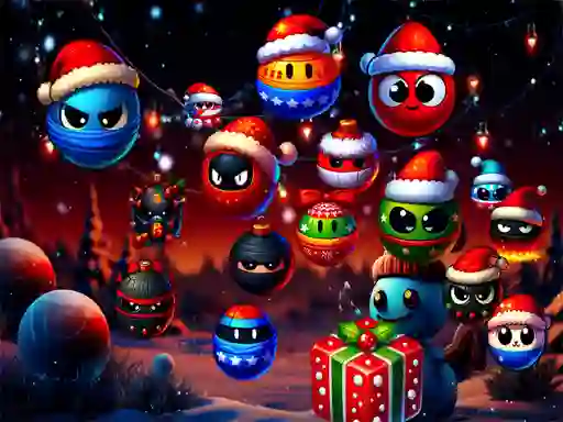 Игра Christmas Rush : Red and Friend Balls онлайн