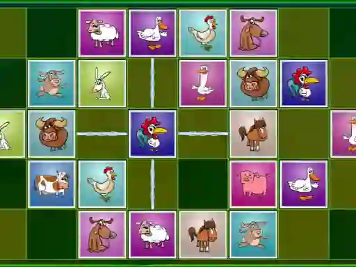 Игра Farm animals matching puzzles онлайн