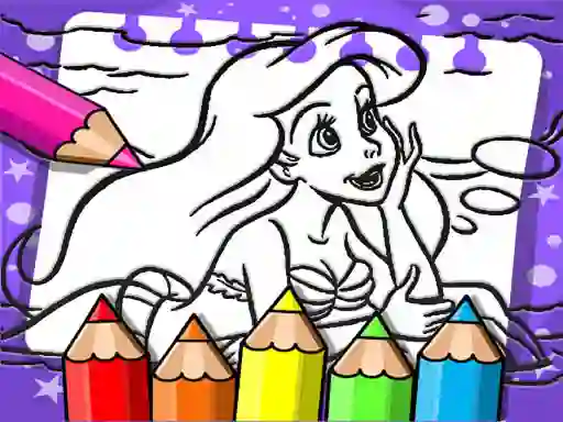 Игра Ariel The Mermaid Coloring Book онлайн