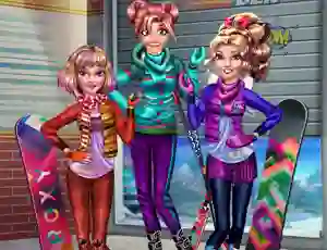 Игра Princesses Winter Holiday онлайн