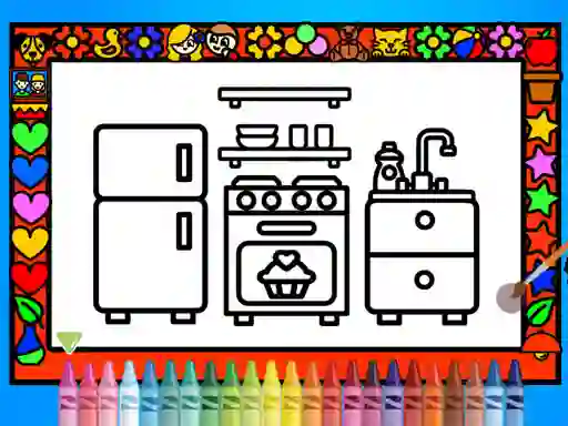 Игра Color and Decorate Rooms онлайн