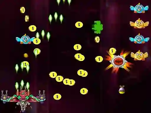 Игра Space Attack Chicken Invaders онлайн