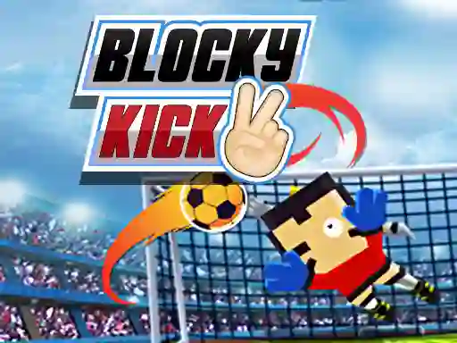Игра Blocky Kick 2 онлайн