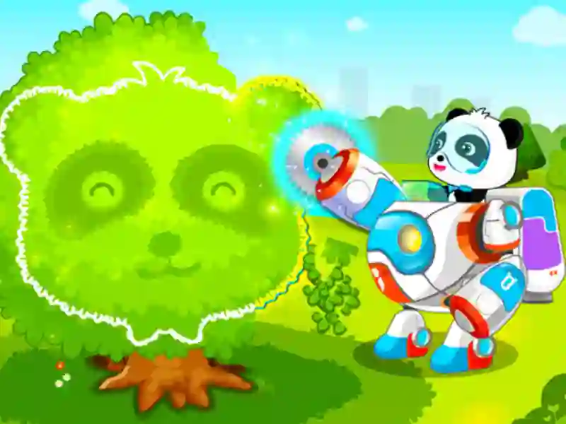 Игра Little Panda Green Guard онлайн