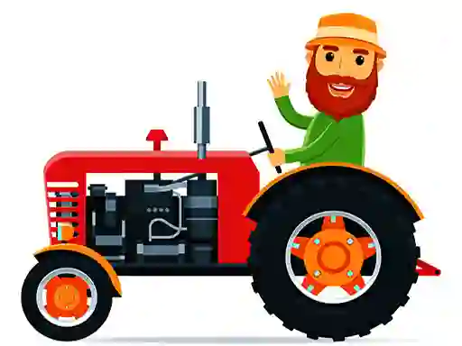 Игра Cartoon Farm Traktors онлайн