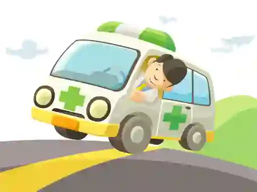 Игра Cartoon Ambulance онлайн