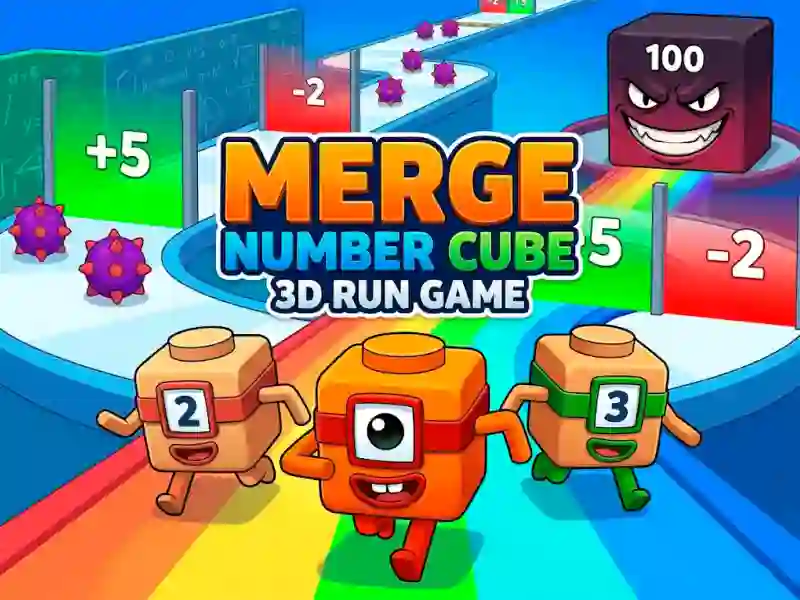 Игра Merge Number Cube 3d Run Game онлайн