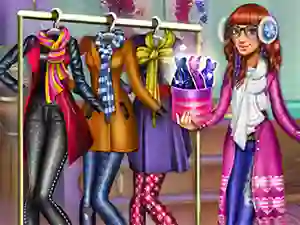 Игра Tris Winter Fashion Dolly Dress Up онлайн