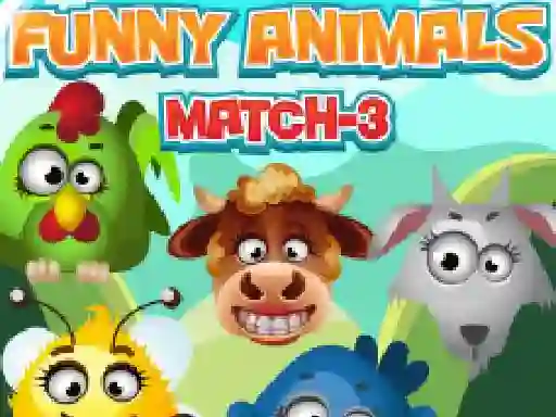 Игра Funny Animals Match 3 онлайн