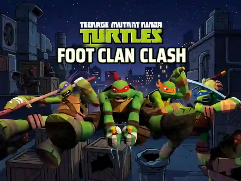 Игра Teenage Mutant Ninja Turtles Foot Clan Clash онлайн