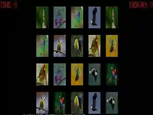 Игра Memorize the birds онлайн