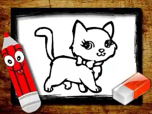 Игра Back to School: Animals Coloring Book онлайн