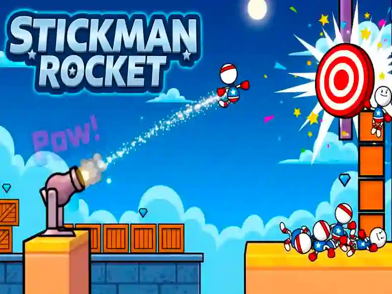 Игра Stickman Rocket онлайн