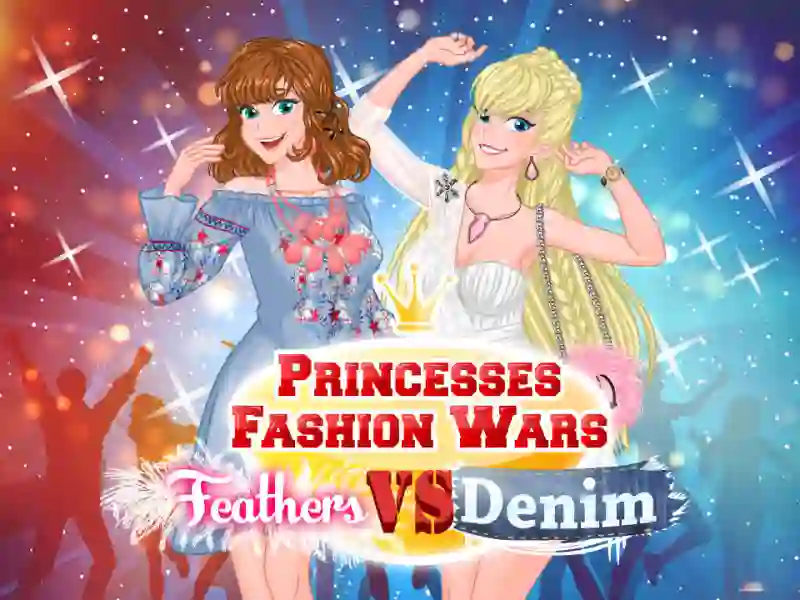 Игра Princesses Fashion Wars Feathers VS Denim онлайн