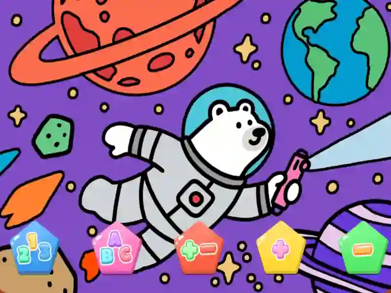 Игра Color By Code Space Bear онлайн