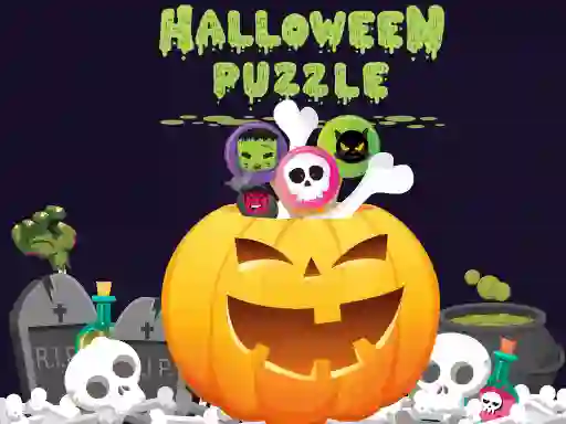 Игра Halloween Puzzle онлайн