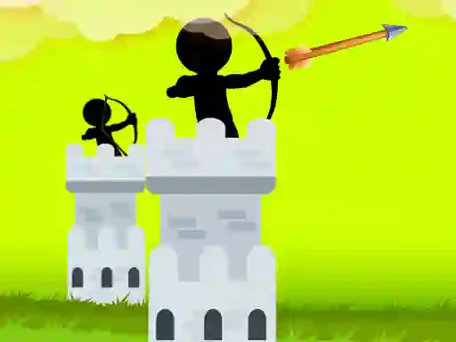 Игра Stickman Archer Castle онлайн