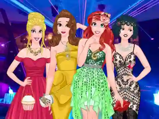 Игра  Princesses Graduation Party Night онлайн