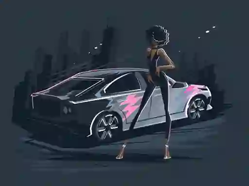 Игра Old and New Cars Coloring онлайн