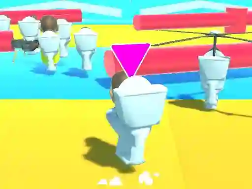 Игра Fall Boys Skibidi Toilet онлайн