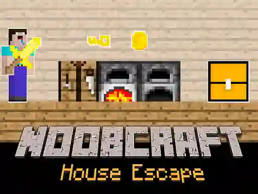 Игра Noobcraft House Escape онлайн