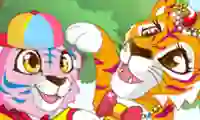 Игра Mommy and Baby Tiger онлайн