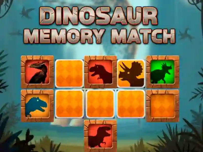 Игра Dinosaur Memory Match онлайн
