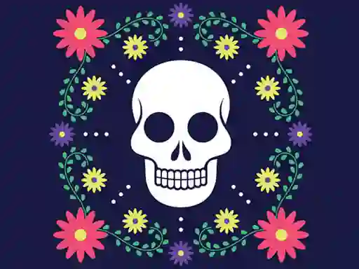 Игра Colorful Skull Jigsaw онлайн
